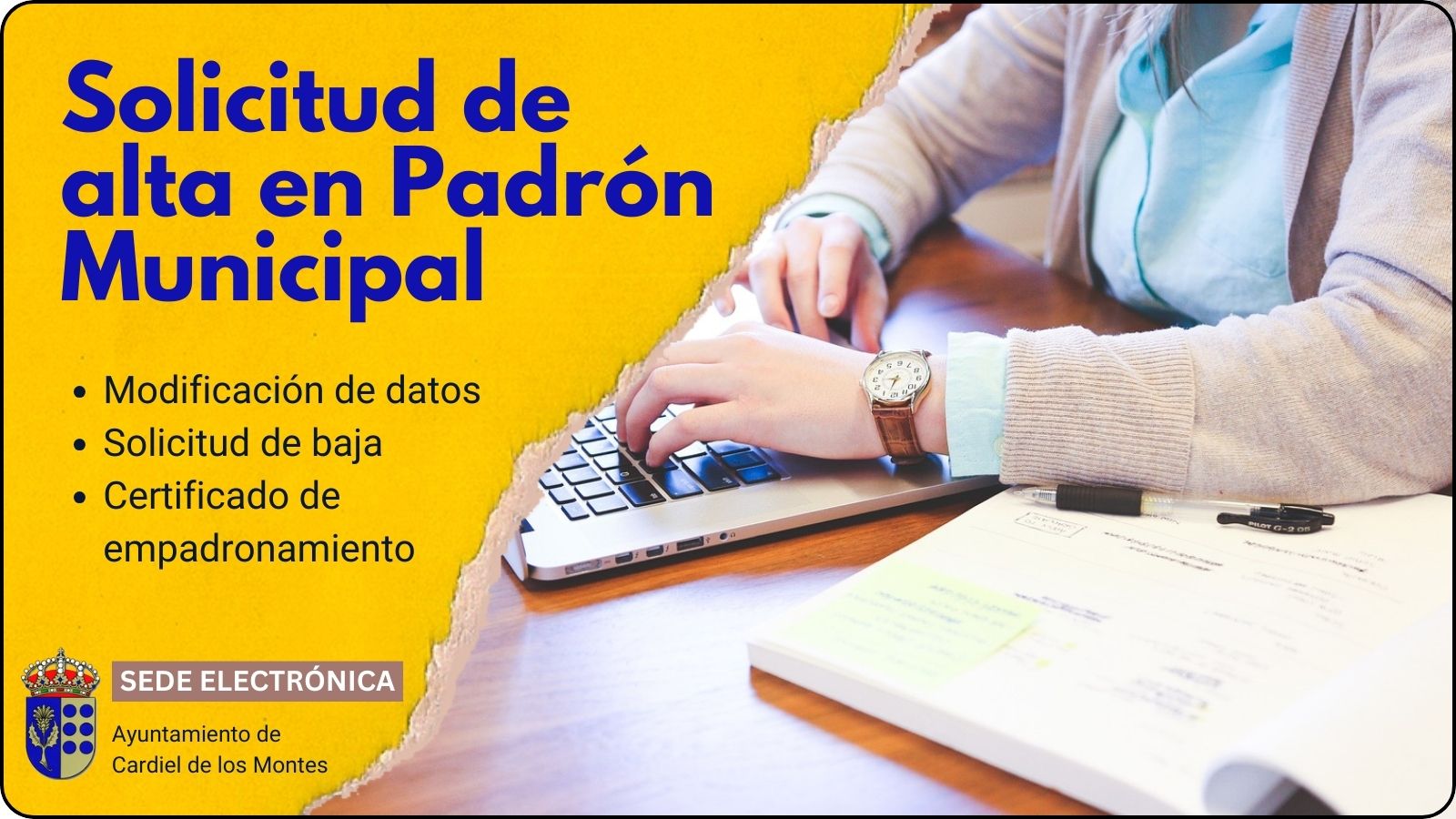 Cómo solicitar inscripción en el Padrón Municipal sin salir de casa